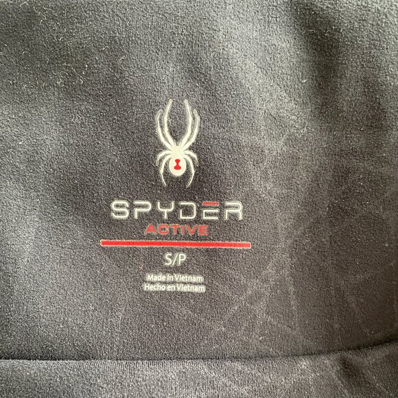 Spyder Active  Women's Performance Legging Tight Black Web-Print, Size Small - Picture 3 of 5